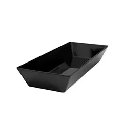 Блюдо прямокутне з меламіну 49,7×19,3×7,5 см чорне