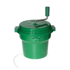 Сушка для зелени ручная с тормозом. Ведро для сушки зелени, 9,5 л. Сушилка механическая для зелени и салата — центрифуга ручная