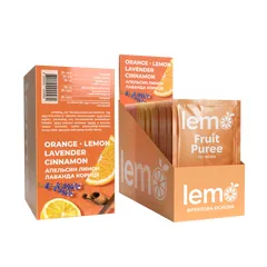 Основа для лимонаду та чаю Lemo Апельсин-Кориця-Лаванда порційне 15x45 г