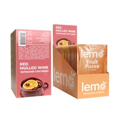 Основа для лимонаду та чаю Lemo Червоний глінтвейн порційне 15x45 г