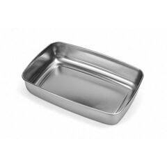 Ємність прямокутна з нержавіючої сталі 18х12 см