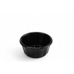 Соусник із полікарбонату круглий чорний 35 мл 56 мм
