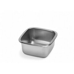 Ємність квадратна з нержавіючої сталі 10,5х10,5 см