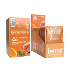 Основа для лимонаду та чаю Lemo Інжир-Апельсин-Шавлія порційне 15x45 г