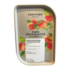 Замороженное пюре PONTHIER белый персик 1 кг