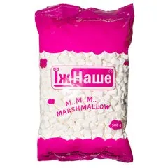 Маршмелоу "Mini Snowy Mallows" білий з ароматом пломбіру та ванілі ЇжНаше 500 г