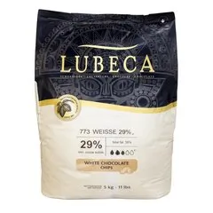 Белый шоколад Lubeca WEISSE 29%, Вес: 1 кг