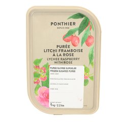 Замороженное пюре PONTHIER личи и малина с розой 1 кг