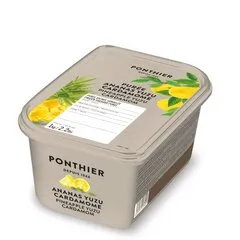 Замороженное пюре PONTHIER ананас, юзу и кардамон 1 кг