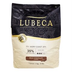 Молочный шоколад Lubeca IVORY COAST 35%, Вес: 1 кг