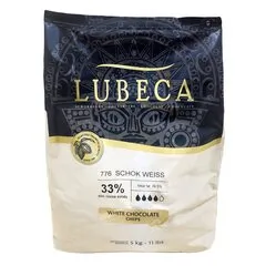 Белый шоколад Lubeca WEISSE 33%, Вес: 1 кг