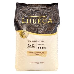 Белый шоколад Lubeca WEISSE 34%, Вес: 1 кг