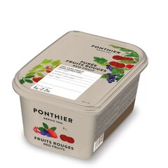 Замороженное пюре PONTHIER красные ягоды 1 кг