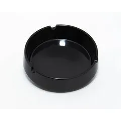 Пепельница круглая открытая 9×2.6 см черная