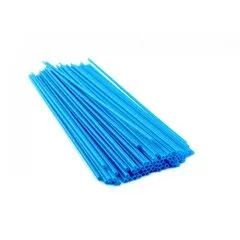 Трубочка для коктейлю кругла блакитна 3&times;265 мм 300 шт
