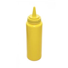 Бутылка для соусов с мерной шкалой желтая, Объем: 240 мл