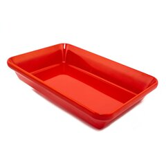 Блюдо для выкладки продуктов из меламина (300×190×55 мм), красное