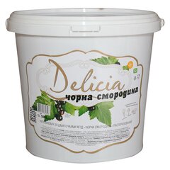 Джем Delicia Черная смородина с кусочками фруктов, Вес: 1 кг