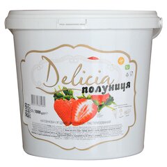 Джем Delicia Полуниця зі шматочками фруктів, Вага: 1 кг