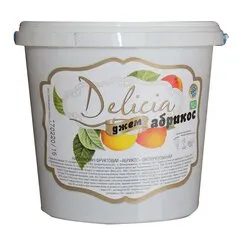 Джем Delicia Абрикос зі шматочками фруктів, Вага: 1 кг
