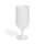 Склянка на ніжці з полікарбонату біла 370 мл