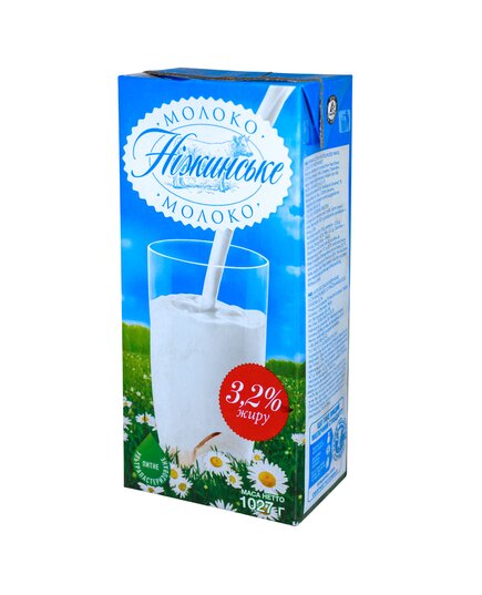 Молоко Нежинское 3.2% без крышки 1 кг