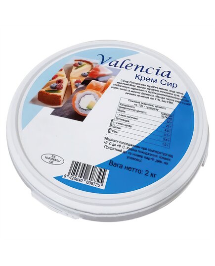 Крем-сыр Valencia 71% 2 кг