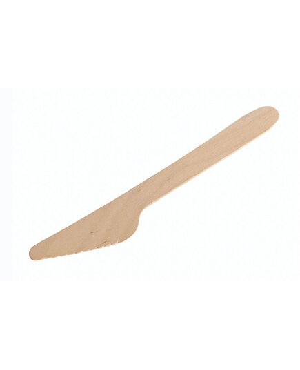 Нож одноразовый деревянный 16 см 100 шт