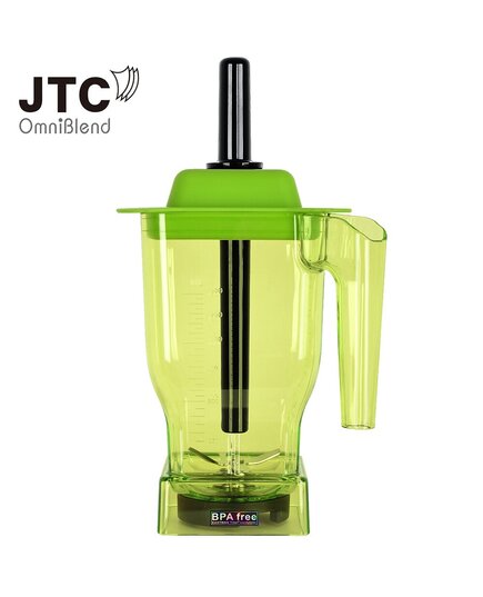 Чаша для блендера JTC, 1.5 литра с ножами, зеленая (Бисфенол отсутствует)