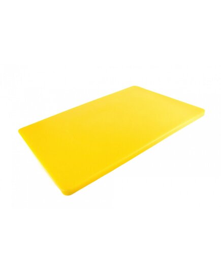 Двостороння дошка для нарізання LDPE, 600×400×20 мм, жовта, Колір: Жовтий