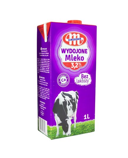 Безлактозное молоко Mlekovita 3.2% 1 л