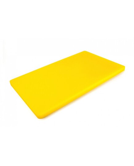 Двостороння дошка для нарізання LDPE, 500×300×20 мм, жовта, Колір: Жовтий