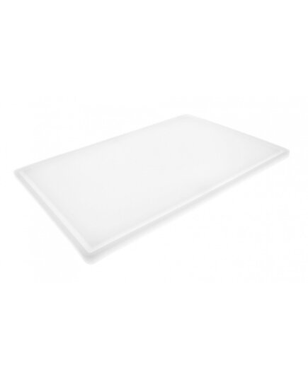 Доска разделочная HDPE с желобом, 600×400×18 мм, белая, Цвет: Белый