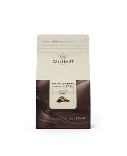 Термостабільні шматочки темного шоколаду Callebaut Chunks, пак 1 кг