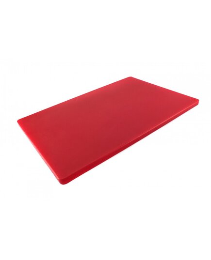Двостороння дошка для нарізання LDPE, 600×400×20 мм, червона, Колір: Червоний