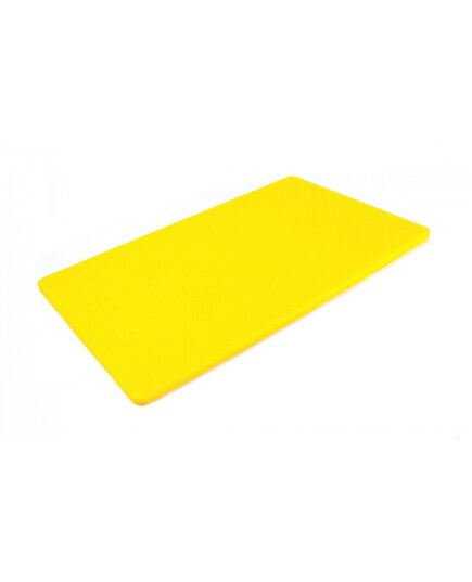 Двостороння дошка для нарізання LDPE, 500×300×12 мм, жовта, Колір: Жовтий