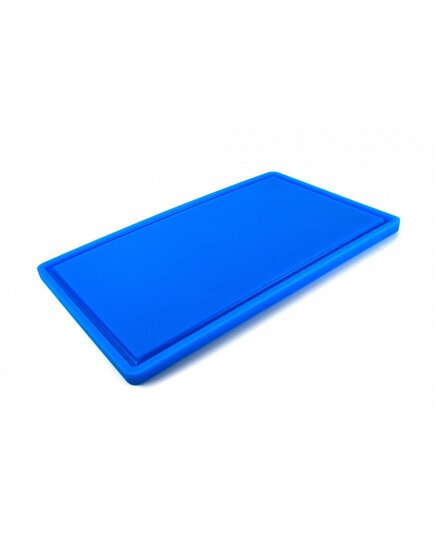 Дошка обробна HDPE з жолобом, 500×300×18 мм, синя, Колір: Синій