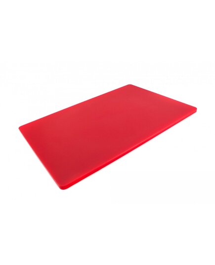 Двостороння дошка для нарізання LDPE, 600×400×13 мм, червона, Колір: Червоний