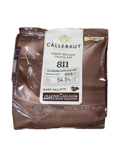 Чорний Шоколад Callebaut №811 400 г