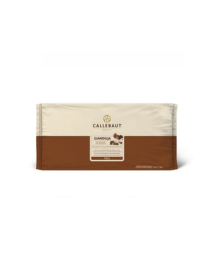 Паста джандуйо из молочного шоколада и пасты из фундука Callebaut Pale gianduja 5 кг