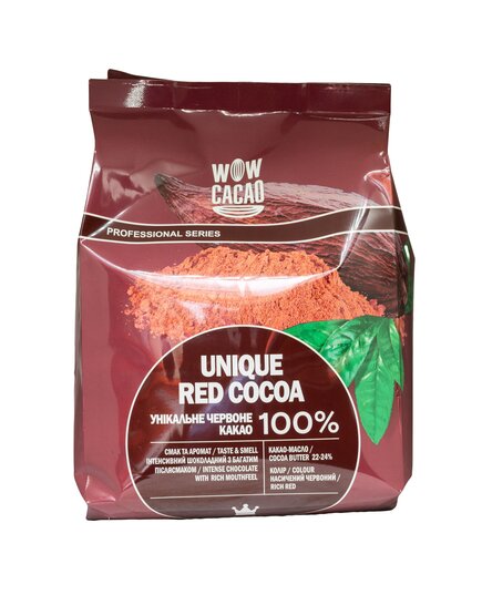 Wow cacao 100% уникальное красное алкализованное 22-24% 1 кг