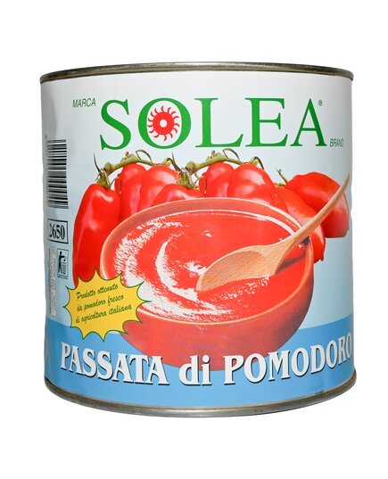 Томати очищені перекручені у власному соку SOLEA Pomodori pelati Passata 2.5 кг