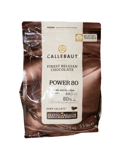 Екстра чорний шоколад Callebaut Power 80% 500 г