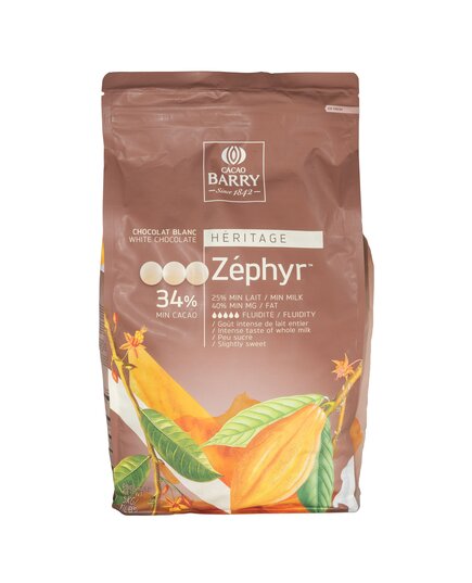 Білий шоколад Cacao Barry ZÉPHYR 34% 10 кг