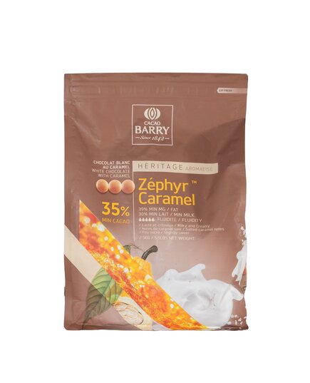 Білий шоколад із карамеллю Cacao Barry ZÉPHYR CARAMEL 35% 2.5 кг