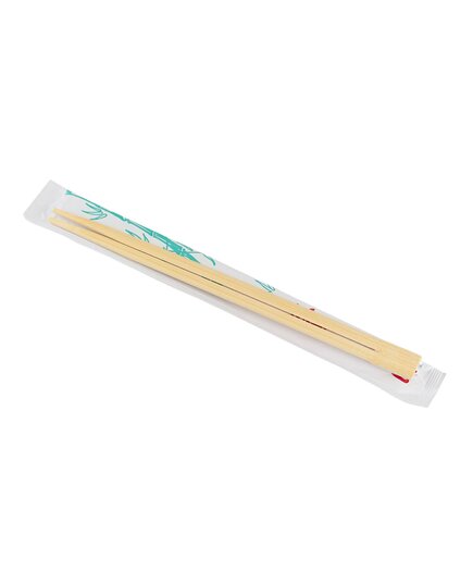 Палочки для суши бамбуковые в бумажной индивидуальной упаковке 210х4,2 мм 3000 шт