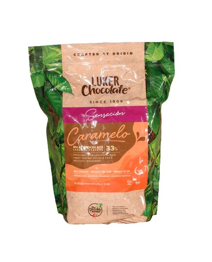 Молочный шоколад со вкусом карамели Luker Chocolate CARAMELO 33% 2.5 кг