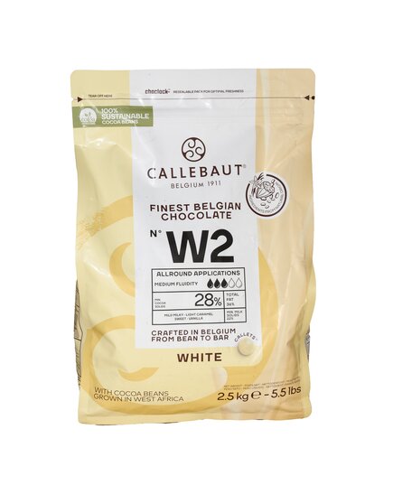 Белый шоколад Callebaut W2 2.5 кг