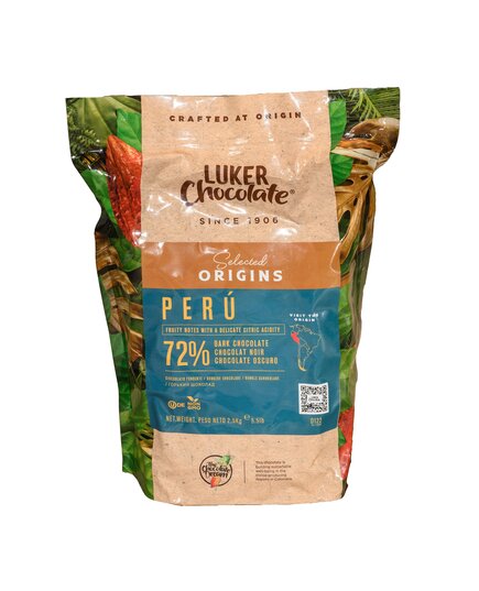 Экстра черный шоколад Luker Chocolate PERU 72% 2.5 кг