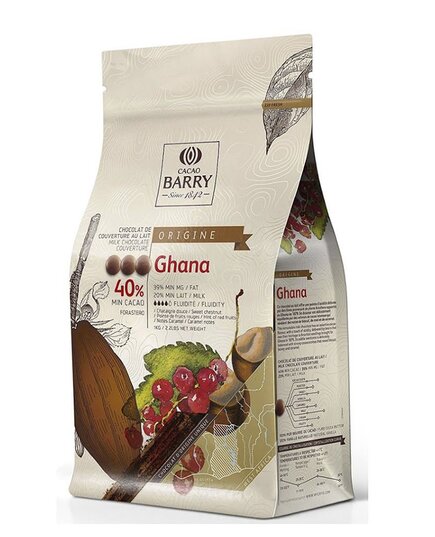Молочный шоколад Cacao Barry GHANA 40% 1 кг
